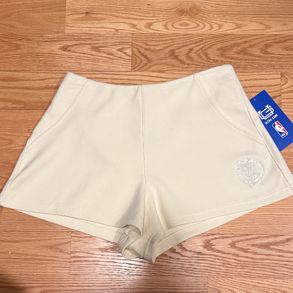 NBA Women's Cream Shorts Celtics s small